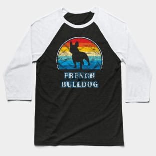 French Bulldog Vintage Design Dog Baseball T-Shirt